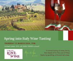 Spring into Italy wine tasting at Ann et Vin